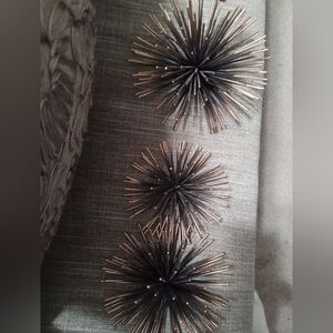 Vintage  Black and Gold Decorative Wall Accents